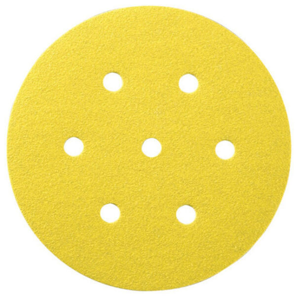 150mm 7-Hole Sanding Disc Diameter - Assorted Grit. Pack of 50