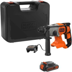 Black and Decker BCD900 18v Cordless SDS Plus Hammer Drill 1 x 2ah Li-ion Battery Charger Case