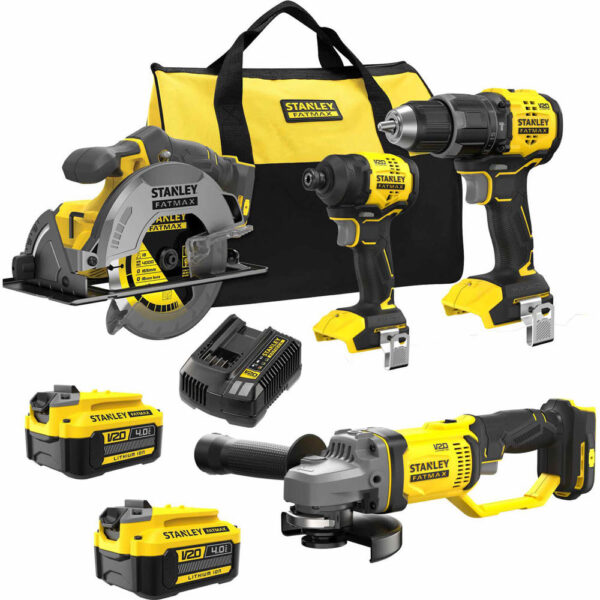 Stanley FatMax V20 4 Piece 18v Cordless Power Tool Kit Stanley FatMax V20 4 Piece 18v Cordless Power Tool Kit