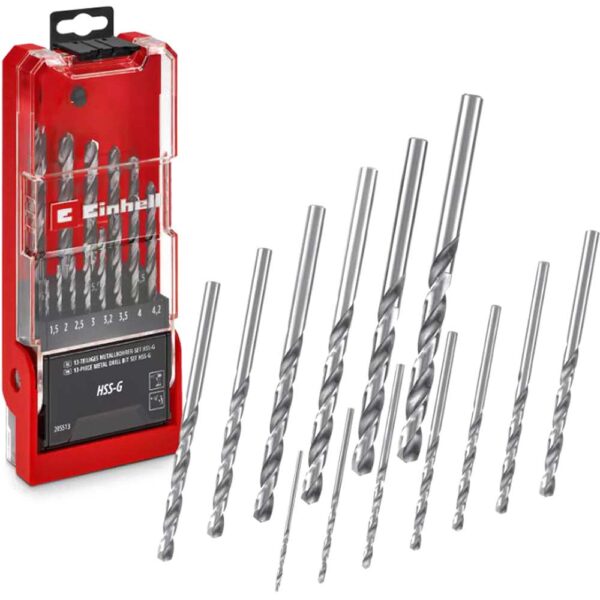 Einhell 13 Piece HSS-G Drill Bit Set Einhell 13 Piece HSS-G Drill Bit Set