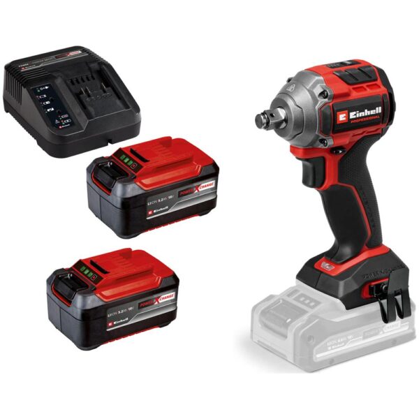 Einhell Professional TP-CW 18/260-C Li BL 18v Cordless Brushless 1/2" Impact Wrench 2 x 5.2ah Plus Li-ion Charger No Case Einhell Professional TP-CW 18/260-C Li BL 18v Cordless Brushless 1/2" Impact Wrench 2 x 5.2ah Plus Li-ion Charger No Case