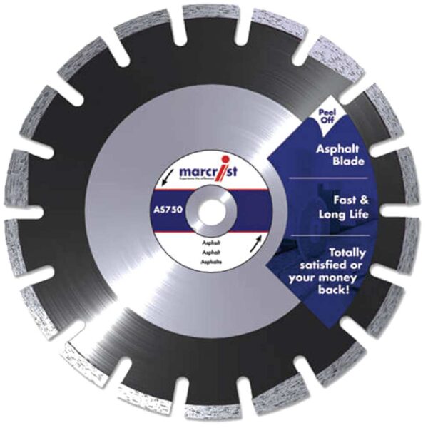 Marcrist AS750 Fast Diamond Asphalt Cutting Blade 300mm 22mm