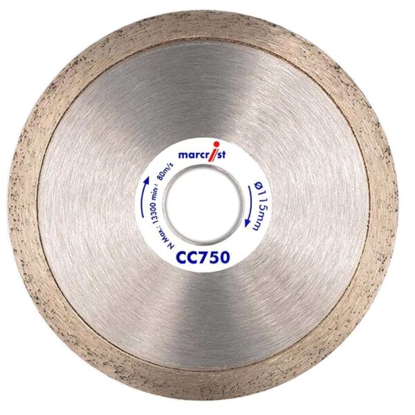 Marcrist CC750 Curve Cutting Diamond Blade 115mm 22mm