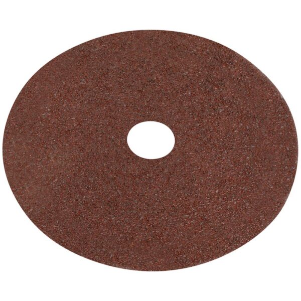 Sealey Aluminium Oxide Fibre Backed Sanding Disc 115mm 24g Pack of 25 Sealey Aluminium Oxide Fibre Backed Sanding Disc 115mm 24g Pack of 25