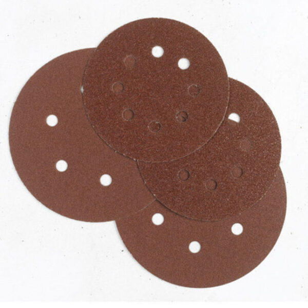 125mm Dia. 8-Hole Sanding Discs - Coarse. Pack of 50