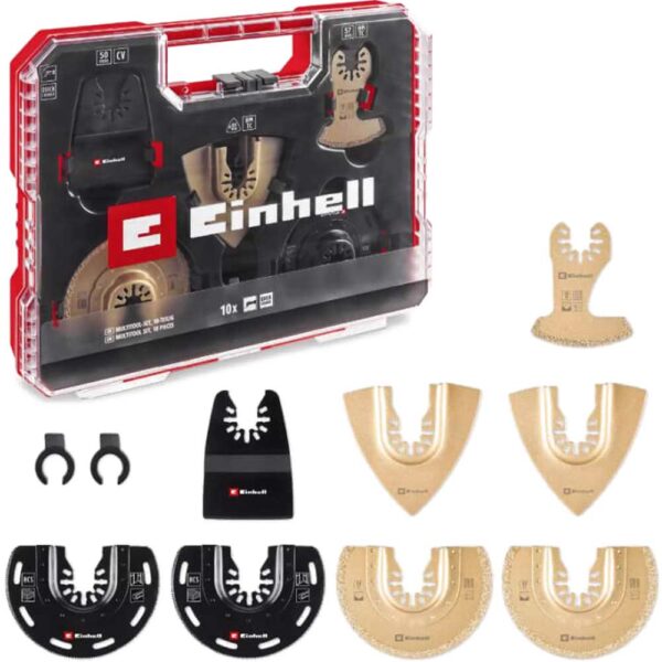 Einhell 10 Piece OIS Oscillating Multi Tool Accessory Set for Tiles in XL Plus Case Einhell 10 Piece OIS Oscillating Multi Tool Accessory Set for Tiles in XL Plus Case
