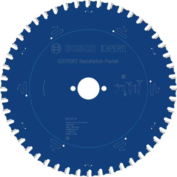 Bosch EXPERT Circular Saw Blade for Sandwich Panel 240mm 48T 30mm