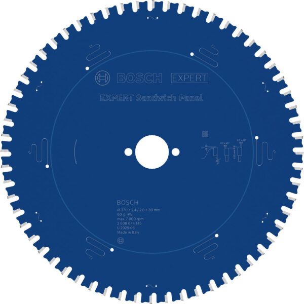 Bosch EXPERT Circular Saw Blade for Sandwich Panel 270mm 60T 30mm Bosch EXPERT Circular Saw Blade for Sandwich Panel 270mm 60T 30mm
