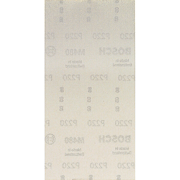 Bosch EXPERT M480 115mm x 230mm Net Abrasive Sanding Sheets 115mm x 230mm 220g Pack of 10